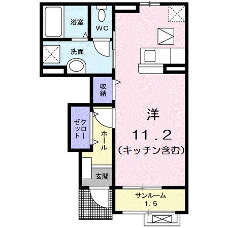 ミルキーウェイの物件間取画像